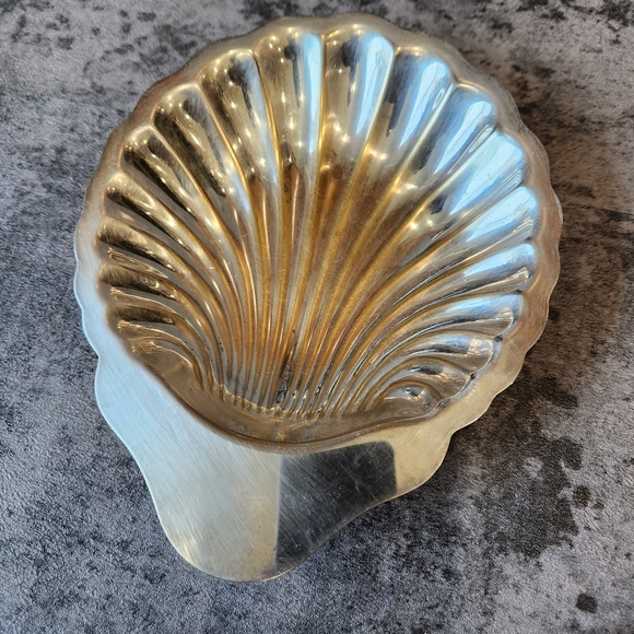 Vintage Grafton silver plate shell trinket dish set of three coastal mcm beach - Picture 6 of 13